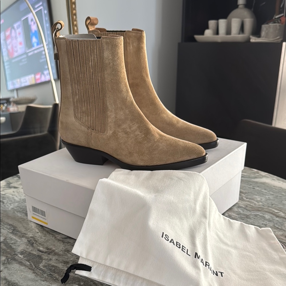 Isabel Marant Delena Suede Ankle Boots